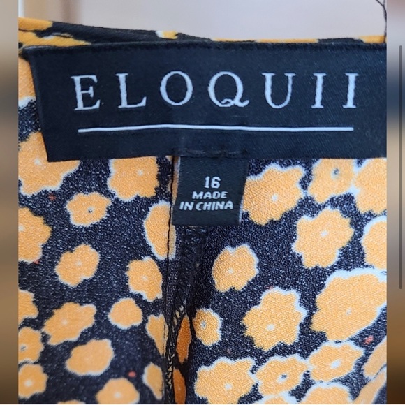 Eloquii Asymmetrical Wrap dress - Picture 3 of 4